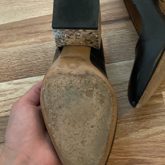 SOLD Dries Van Noten Black Snakeskin Pumps, sz 40 - Picture 6 of 8